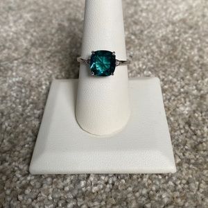 Sterling Silver Tourmaline Ring - Bomb Party- Size 9